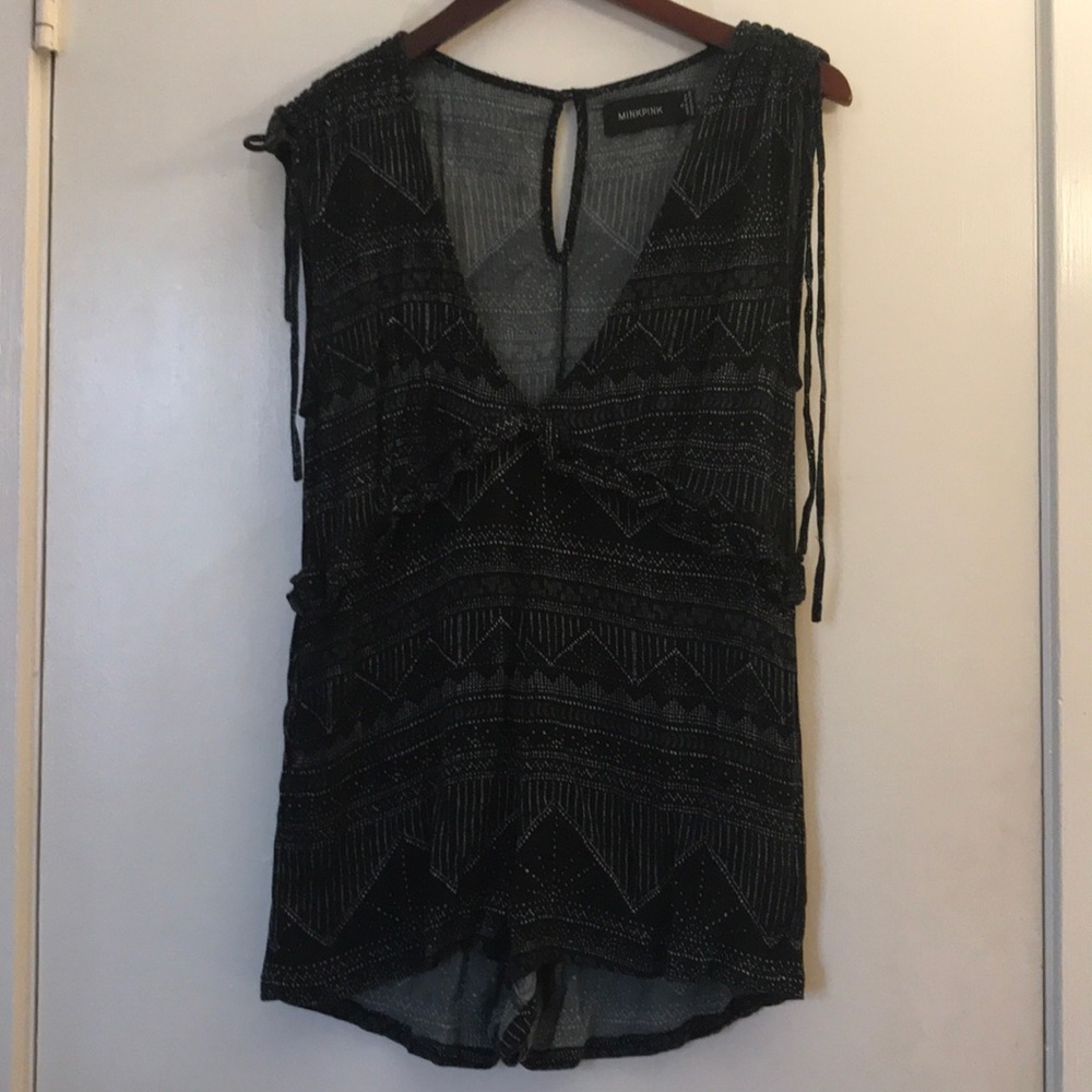 Mink Pink cover up romper